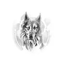 Symbolic representation of John Wick's resilience tattoo design idea