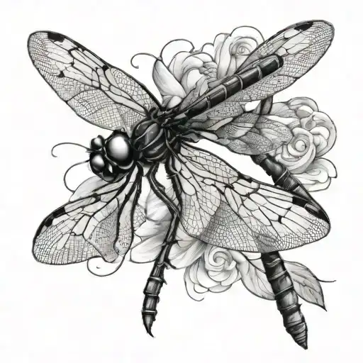 dragonfly tattoo design idea