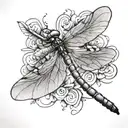 dragonfly tattoo design idea