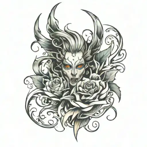 banshee sleeve tattoo design idea