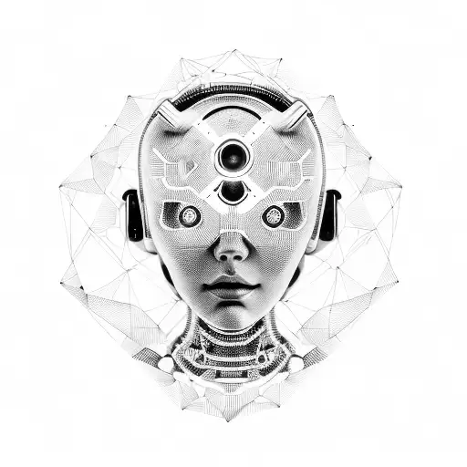 machine learning artificial intelligence tattoo design idea