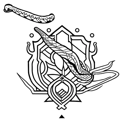 "Snake Arrow" Border Army 2021-2022 tattoo design idea