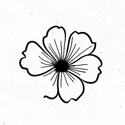 geranium flower tattoo design idea