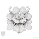 geranium tattoo design idea