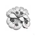 geranium tattoo design idea