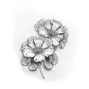 geranium tattoo design idea
