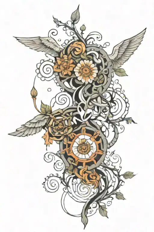 mesolimbic pathway  tattoo design idea