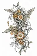 mesolimbic pathway  tattoo design idea