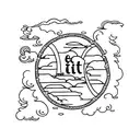 A minimalist tattoo of the Elvish script 'Not all those who wander are lost' with clouds floating above it tattoo design idea