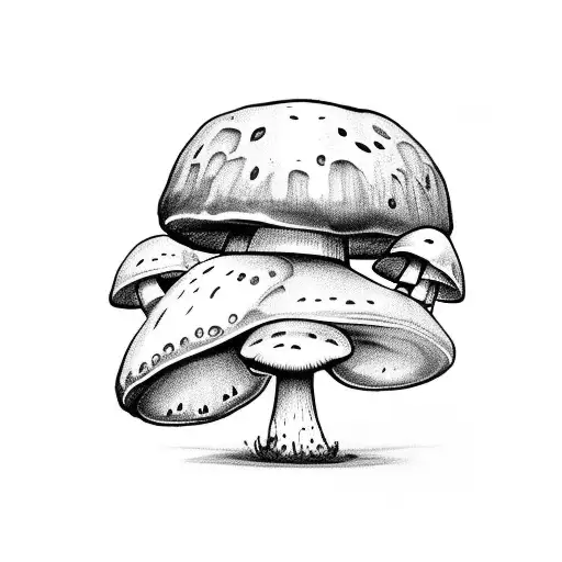 Mushroom Knight tattoo design idea