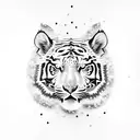 snow Tiger and boar and leopard tattoo design idea