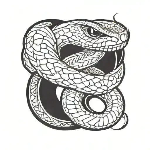 tattoo of a snake  tattoo design idea