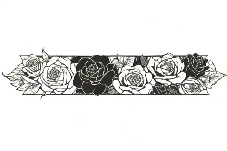 roses tattoo design idea
