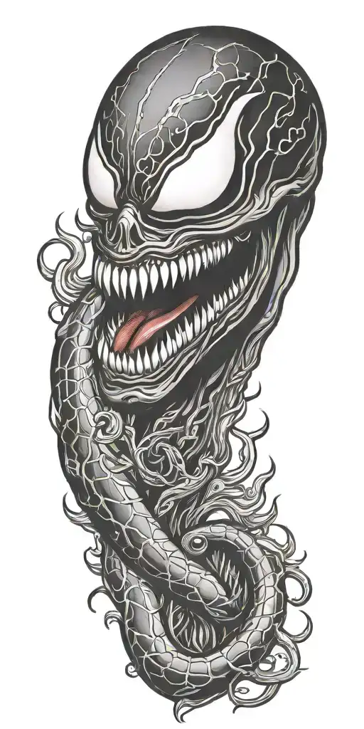 Venom tattoo design idea