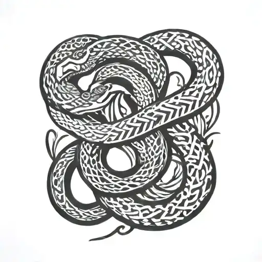tattoo of a snake  tattoo design idea