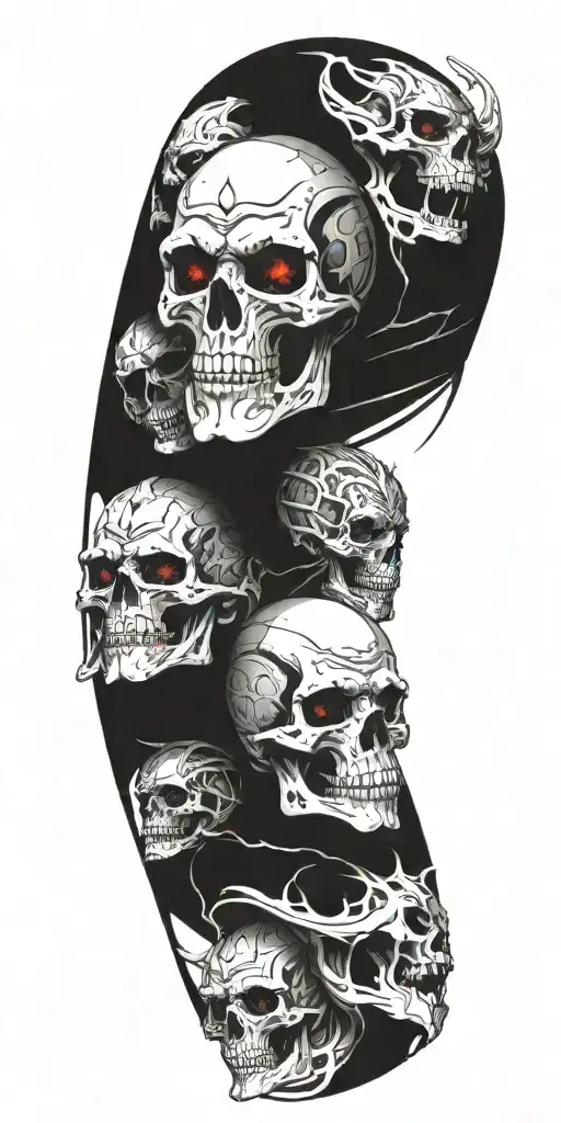 hells gate demons vs angel heavens gate tattoo design idea