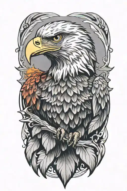 Eagle tattoo design idea