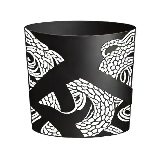tattoo of a snake ankle band tattoo design idea