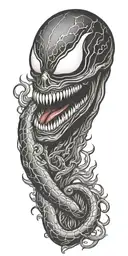 Venom tattoo design idea