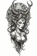 succubus tattoo design idea