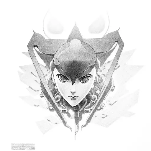 ghost in the shell tattoo design idea