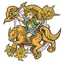 Sagittarius tattoo design idea