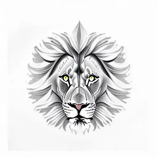 Lion chat et puma tattoo design idea