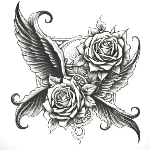 long live forever tattoo design idea