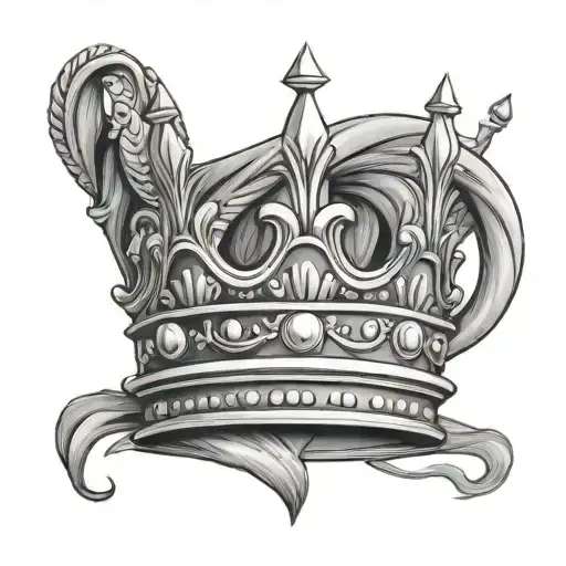 king crown   tattoo design idea