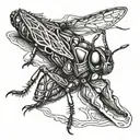 3 Grasshopper   tattoo design idea