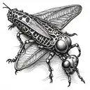 3 Grasshopper   tattoo design idea