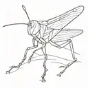 3 Grasshopper   tattoo design idea