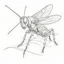 3 Grasshopper   tattoo design idea