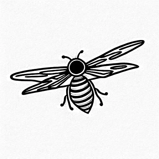 "fine line" AND "X-WING" AND "MILLENNIUM FALCON" AND "BEE" AND "HONEYCOMB" tattoo design idea