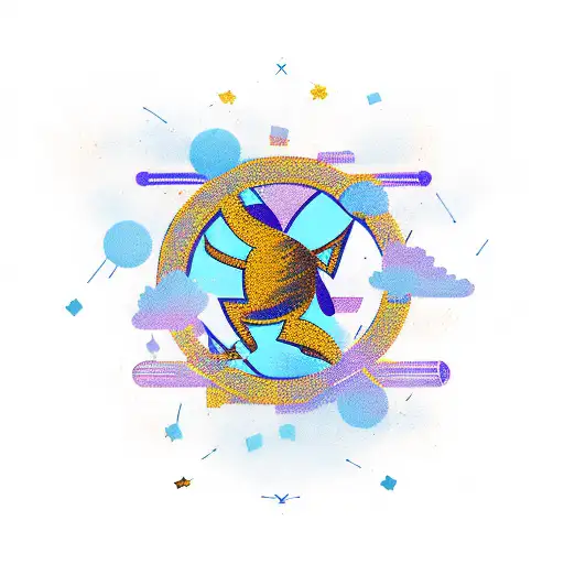 A minimalist tattoo of a stick figure player in action, surrounded by the words 'Vegas Golden Knights' in a stylish font tattoo design idea