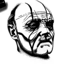 hannibal lector anthony hopkins as captain spaulding  tattoo design idea