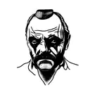 hannibal lector anthony hopkins as captain spaulding  tattoo design idea