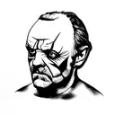 hannibal lector anthony hopkins as captain spaulding  tattoo design idea