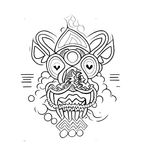 palabra "ohana"  tattoo design idea