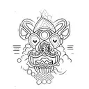 palabra "ohana"  tattoo design idea