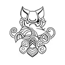 palabra "ohana"  tattoo design idea