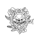 palabra "ohana"  tattoo design idea