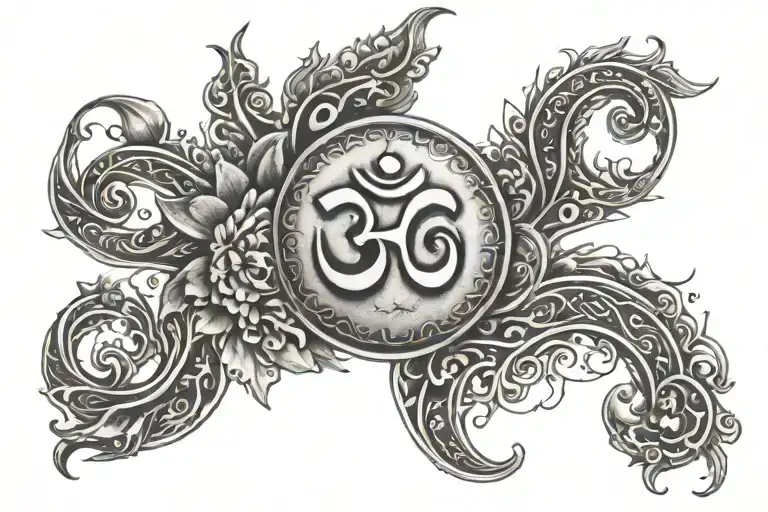 Om tattoos inspired tattoo design idea