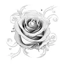 tête de belier + roses tattoo design idea