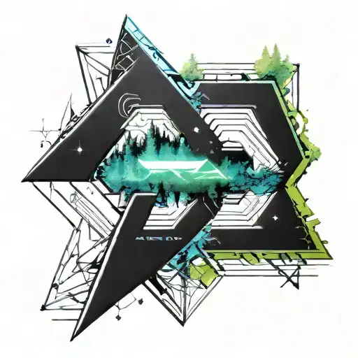 Mass effect N7, Coniferous forest, Constellation Major Ursa, text per aspera ad astra tattoo design idea