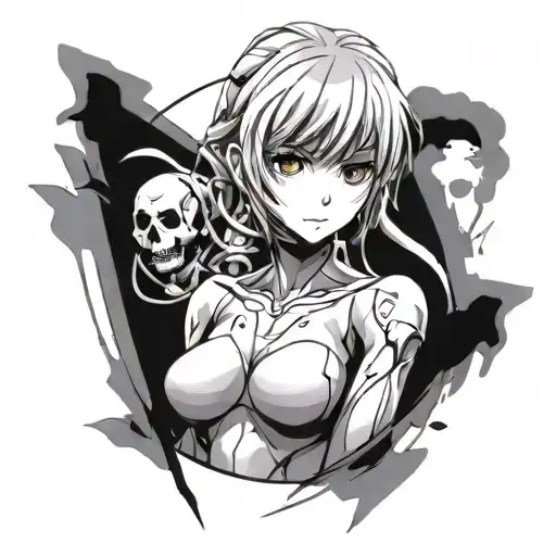 Rei Ayanami tattoo design idea