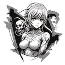 Rei Ayanami tattoo design idea