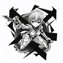 Rei Ayanami tattoo design idea