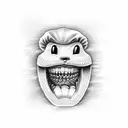 dentist tattoo design idea