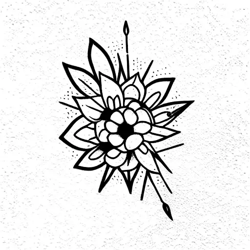 half sleeve flowers October March February  tattoo design idea